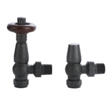 Traditional Thermostatic  Radiator valve Pewter