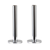 130mm x 15mm Pipe tails with Floor Covers (pair) Chrome Plated